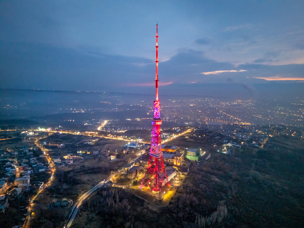 YEREVAN TV TOWER TRANSFORMED INTO THE LARGEST MEDIA ART INSTALLATION